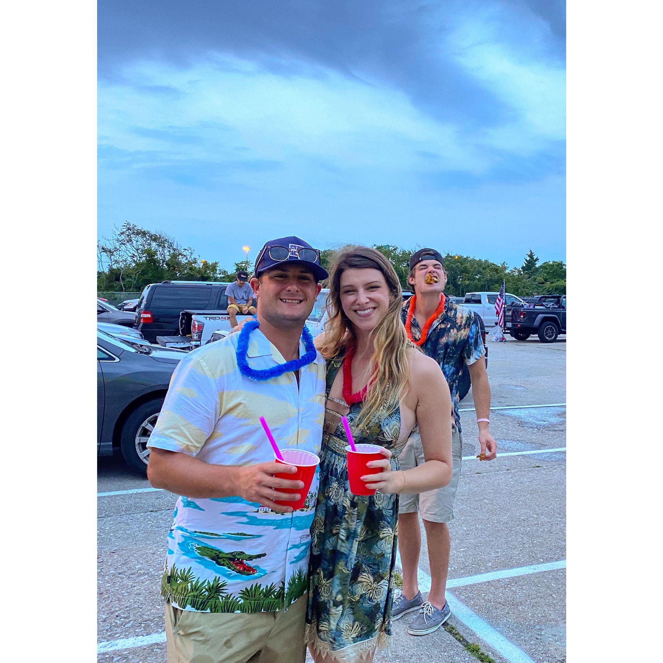 8.10.21 - Mariah's first trip to Long Beach! Tailgating Jimmy Buffet in the rain :)