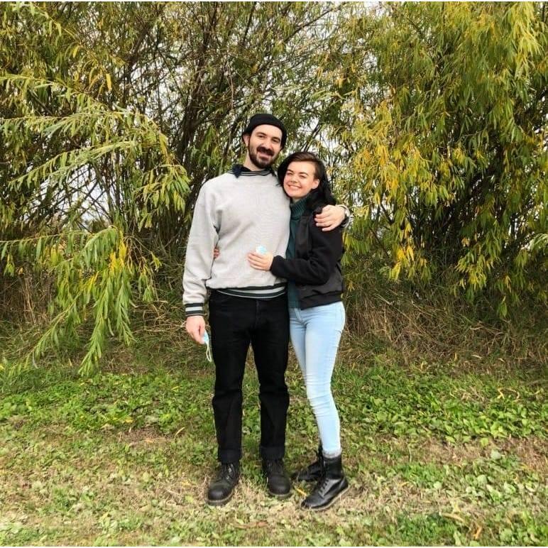 We found a barnyard kitten this day and got to play with it in the pumpkin fields.