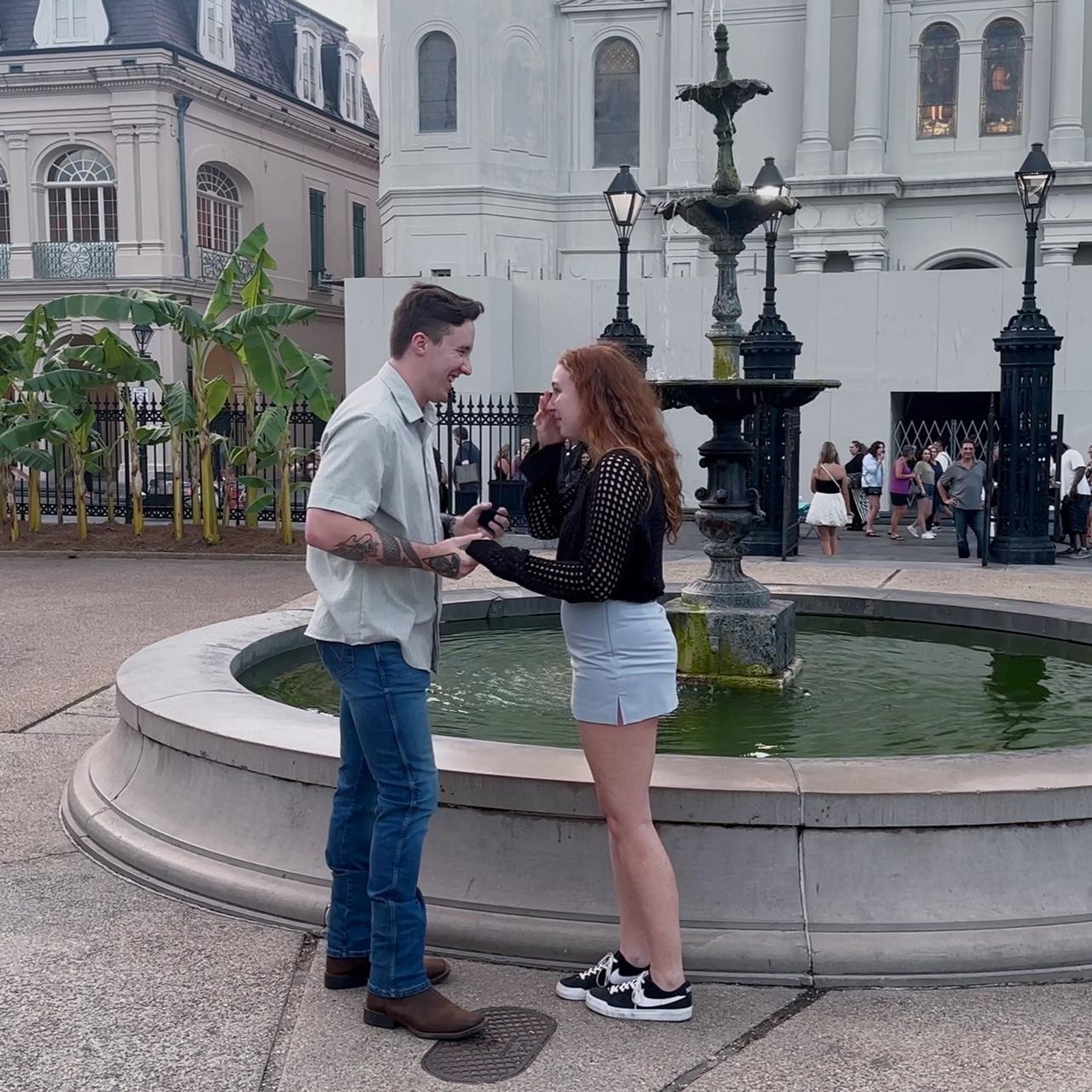 Jackson Square, New Orleans, right after Allen proposed