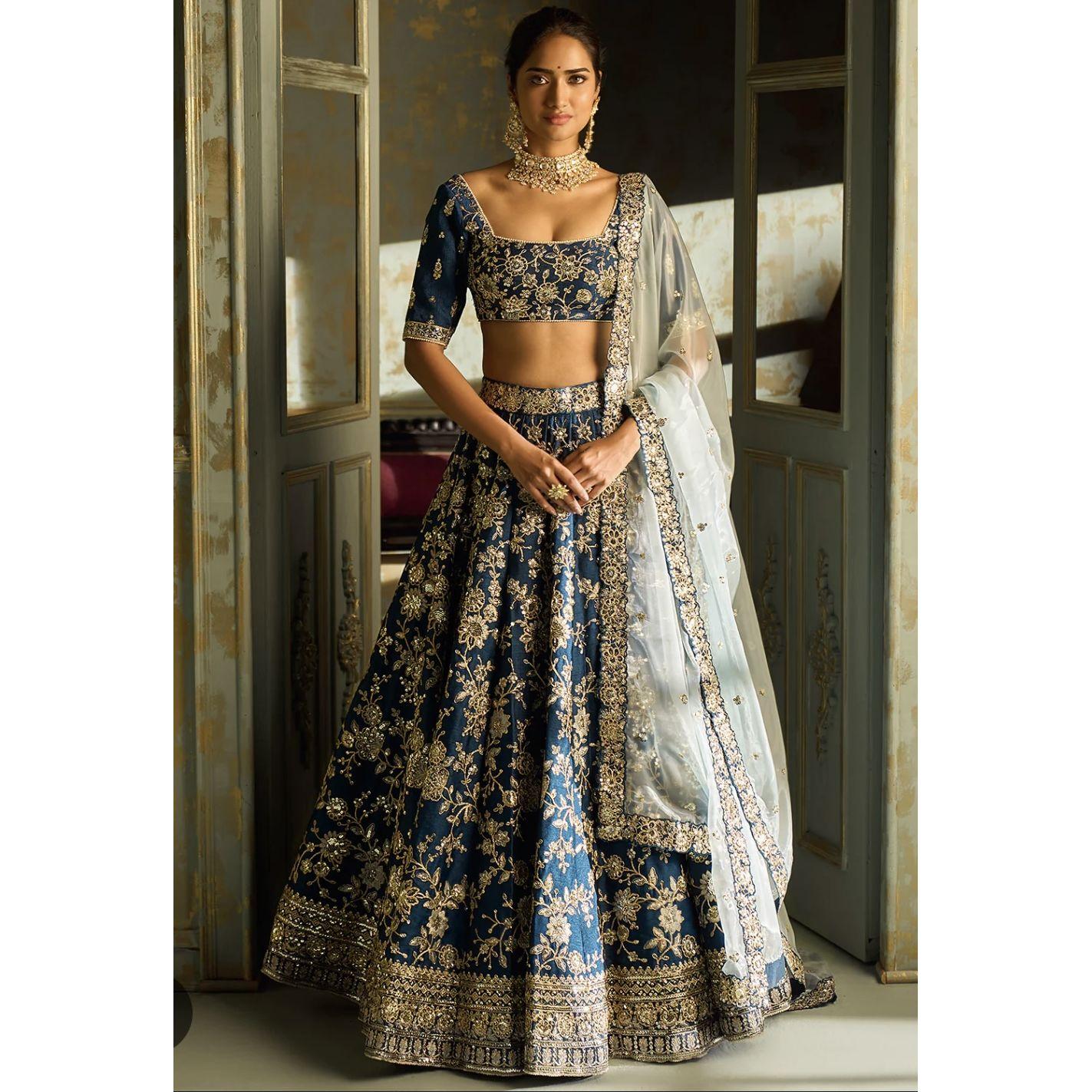Lehenga (for the girls for the Mehendi or the Jaanavasam)