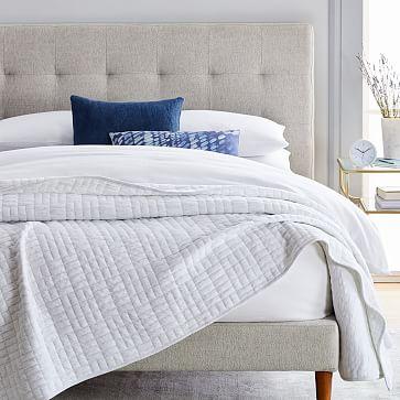 Cotton Cloud Jersey Blanket - Light Heather Gray (Queen)