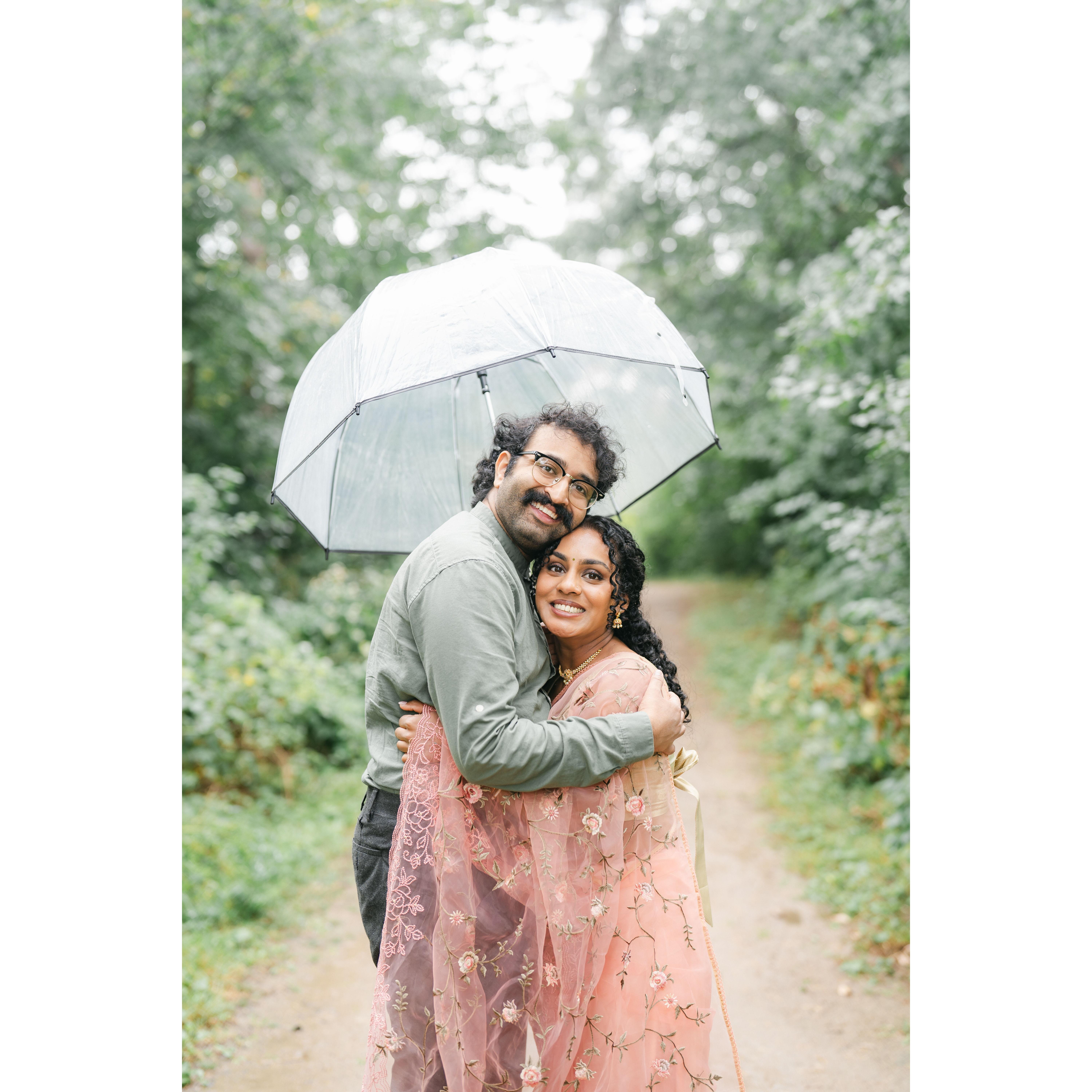 The umbrella is a paid actor