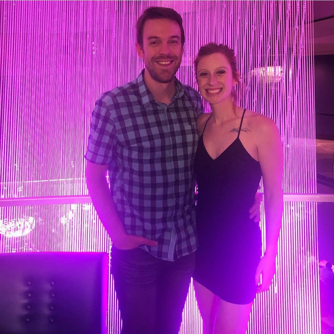 Back to Vegas a year after we got engaged!