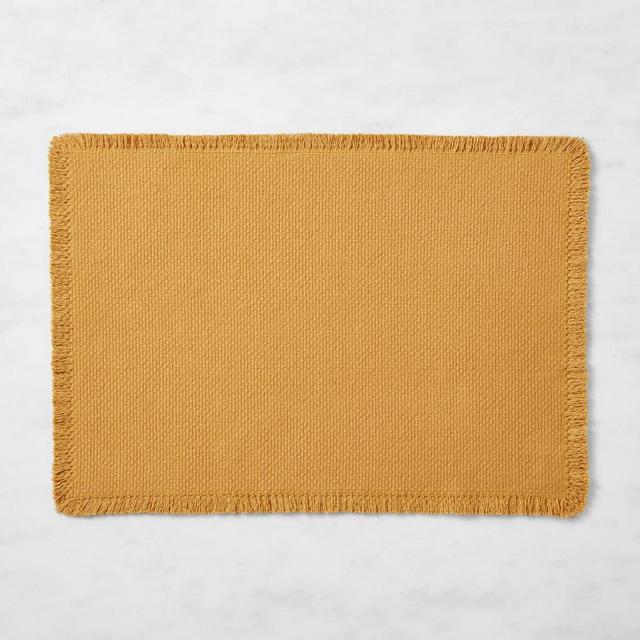 Fringed Placemat, 14" X 20", Gold
