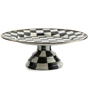 Courtly Check Large Pedestal Platter