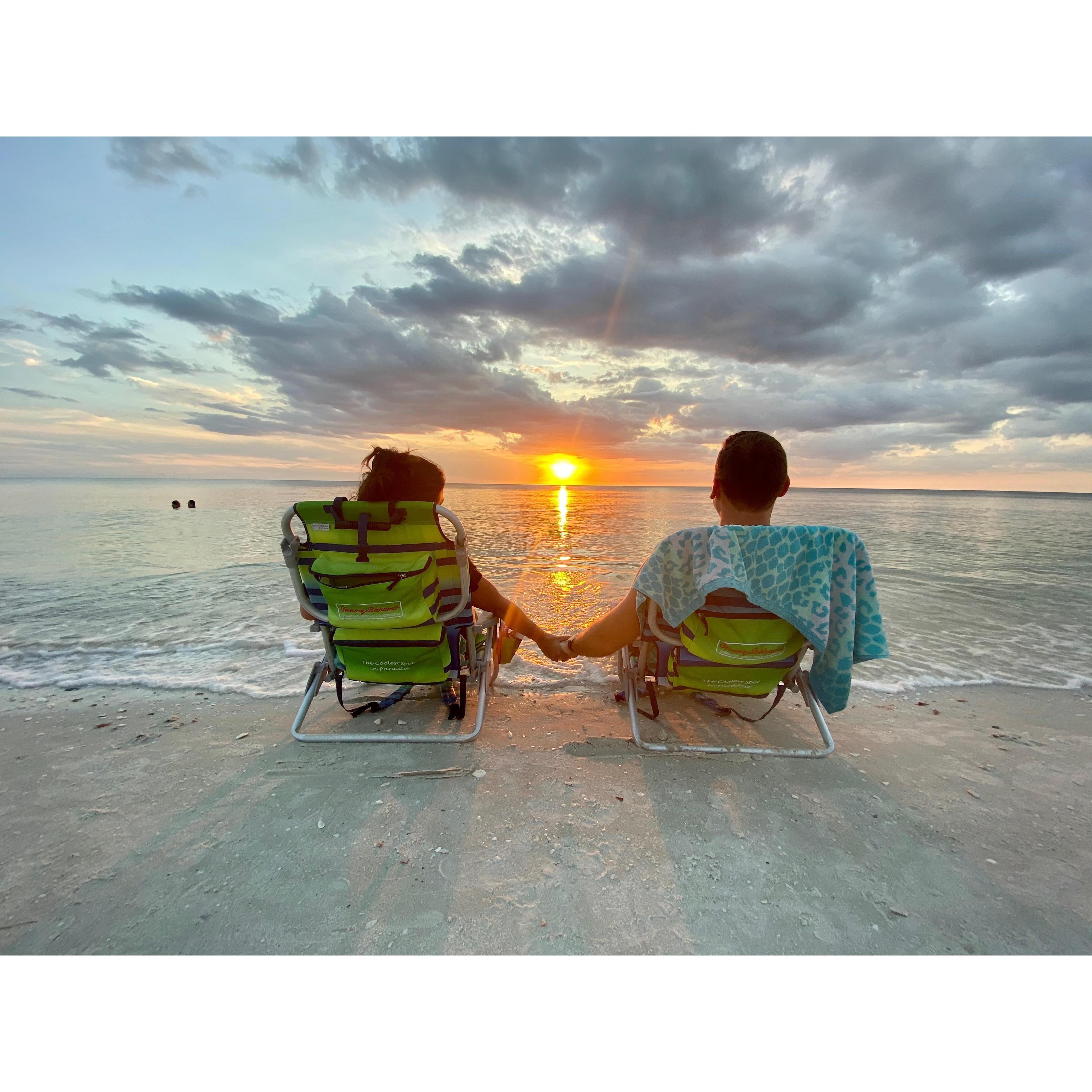 Naples FL, October 2019- As Cullen says, "we're retirement people." This is Andi's favorite picture.