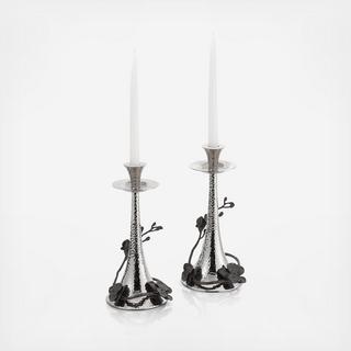 Black Orchid Candleholders