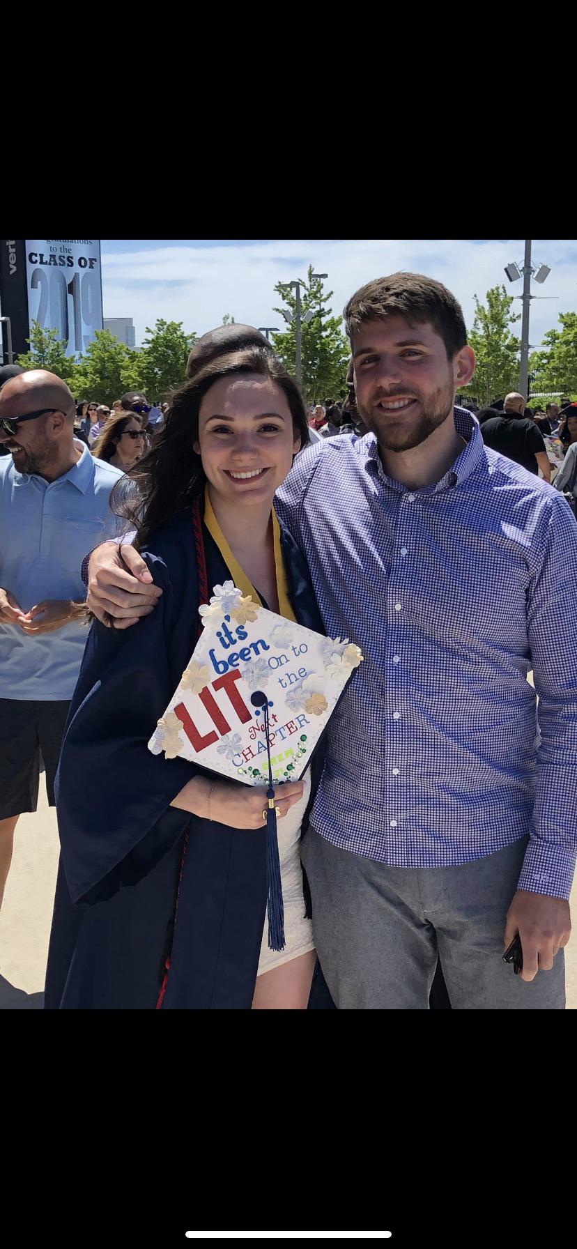 The day Leah earned her Bachelor's Degree in Literature & Writing from Fairleigh Dickinson University