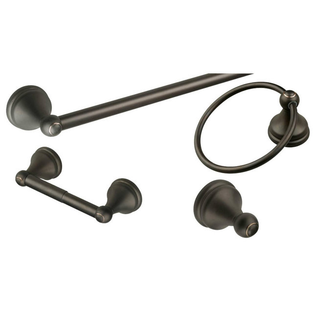 4pc Allante Bathroom Accessory Kit Oil Rubbed Bronze - Design House LA