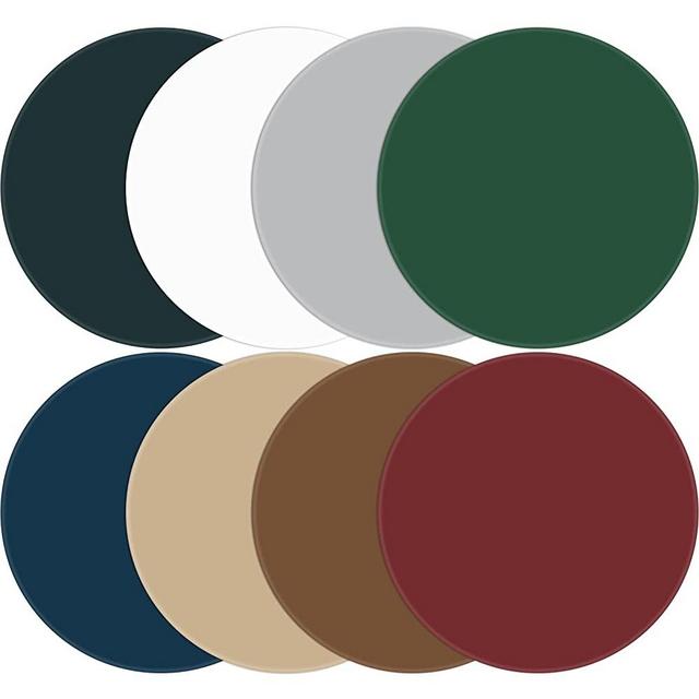 8 Pieces Rubber Jar Gripper Pads Round Kitchen Coasters Multi-Purpose Bottle Lid Openers, Multicoloured (Dark Colors Set)