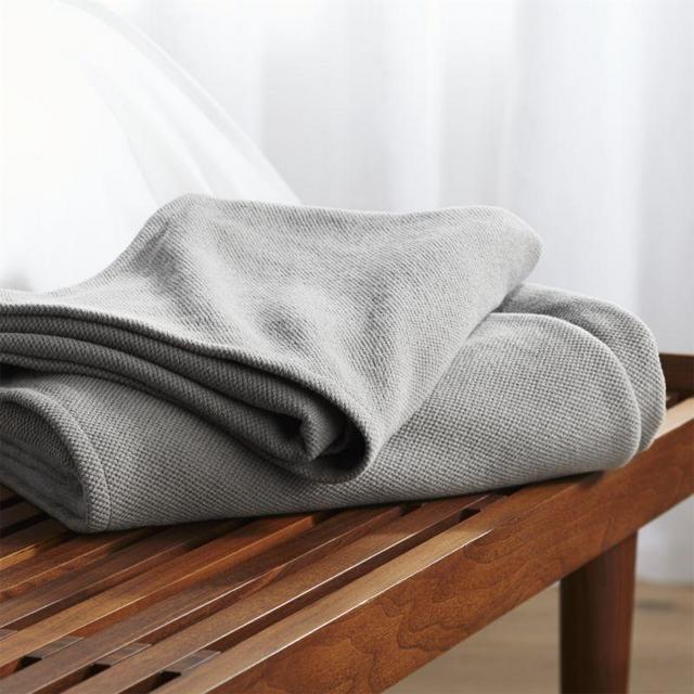 Siesta Grey Twin Blanket