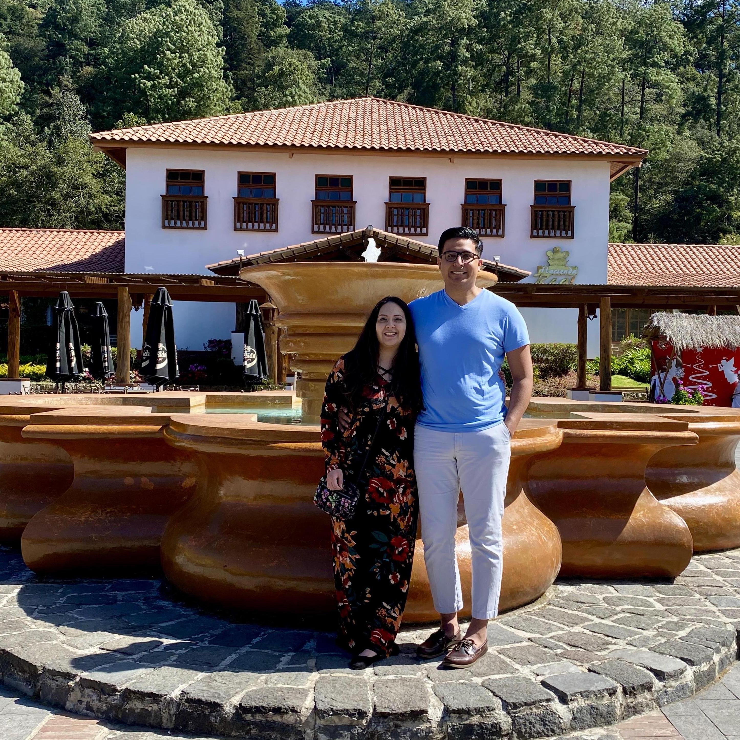On our way to our engagement session