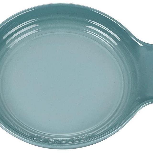 Le Creuset Signature Stoneware Spoon Rest, 6 Inches, Sea Salt