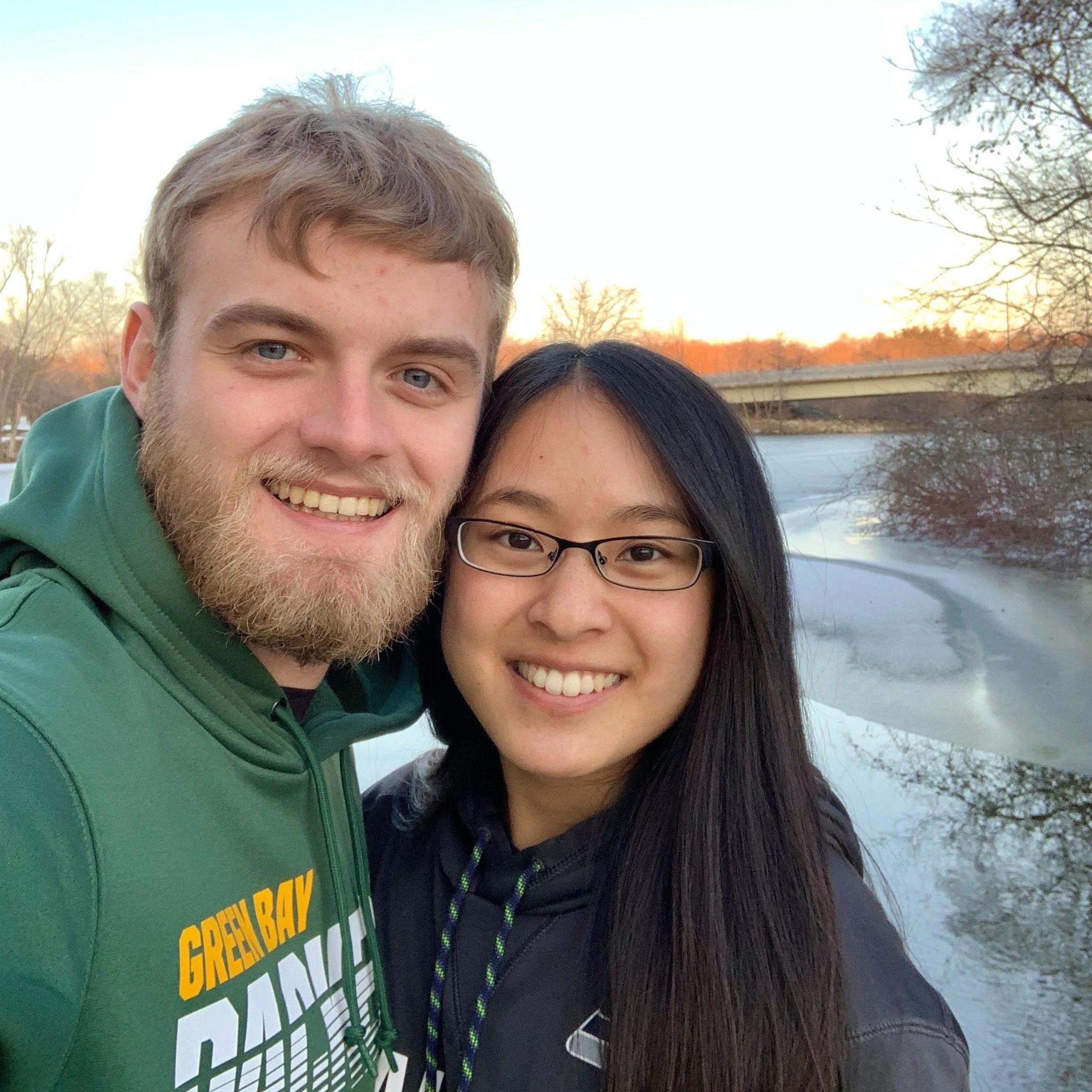 First Valentine's Day together in Michigan!