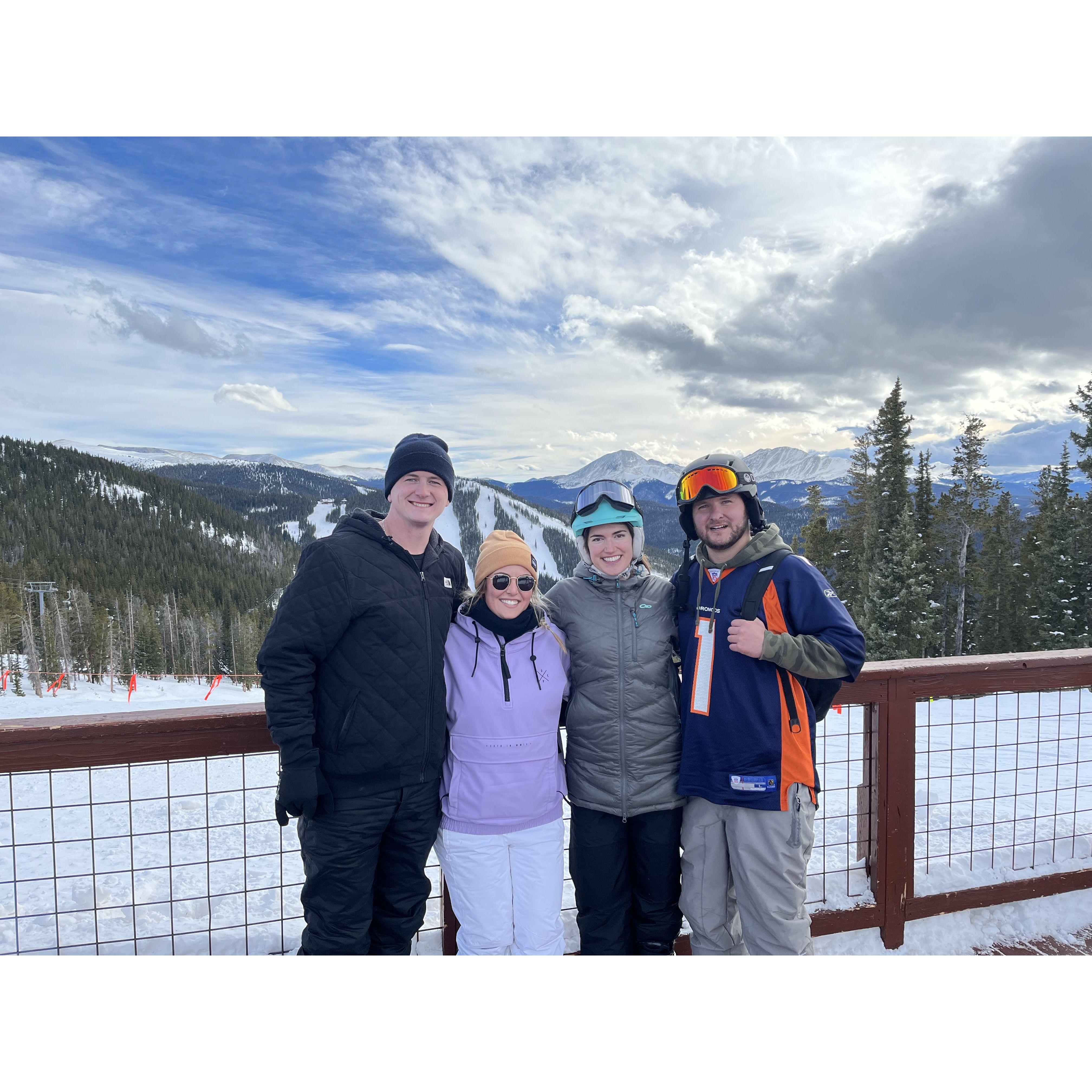 Skiing with Jadie and Nick in Keystone, Colorado. They got engaged right after this picture was taken :)