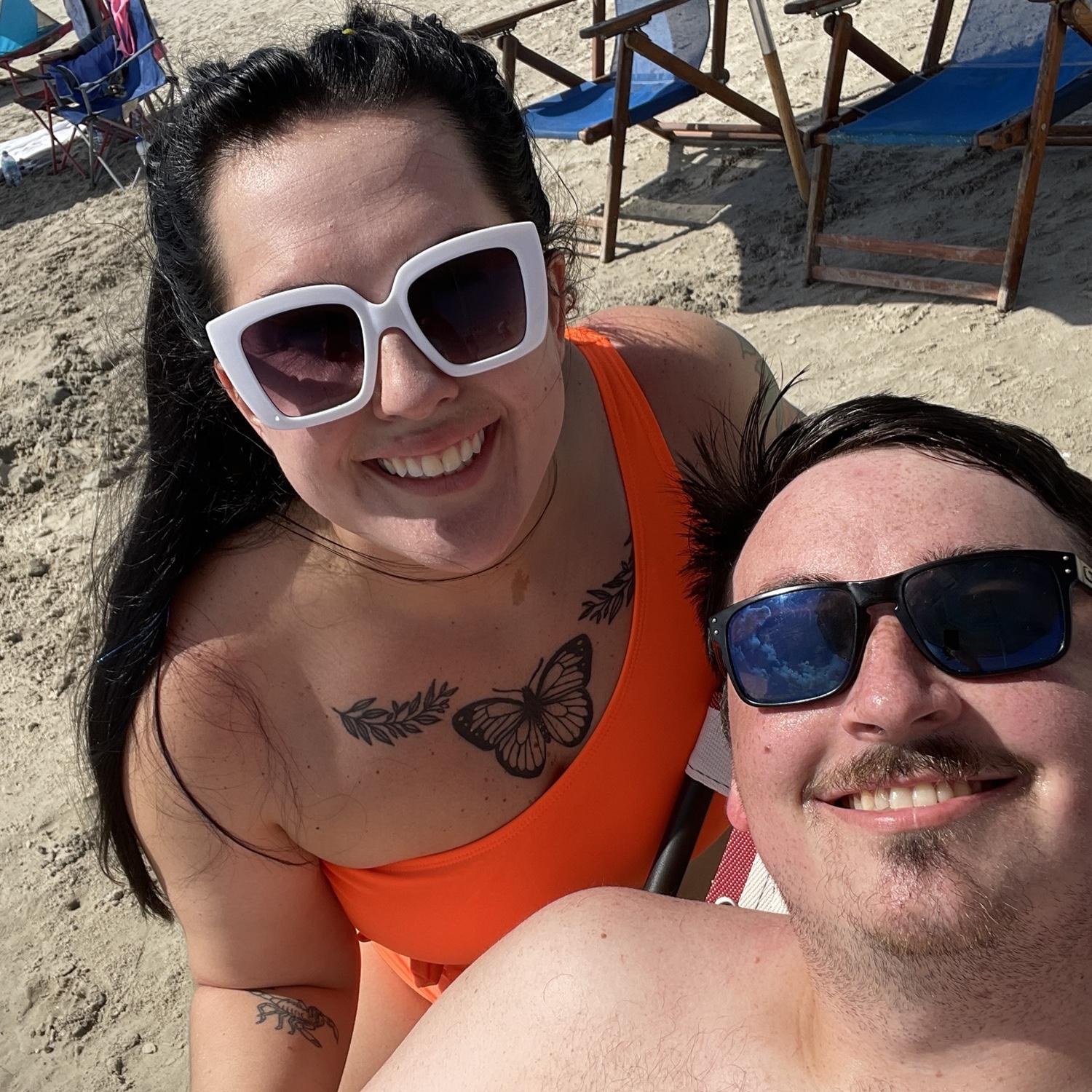 Beach day in Galveston, August 2022!