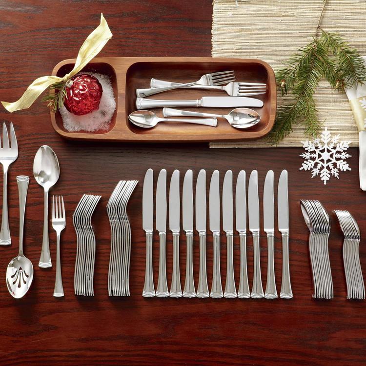 Lenox, Portola 65-Piece Flatware Set, Service for 12 | Zola