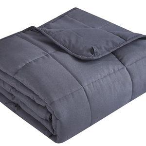 Topcee Weighted Blanket (25lbs 88"x104" Cal King Size) Gray