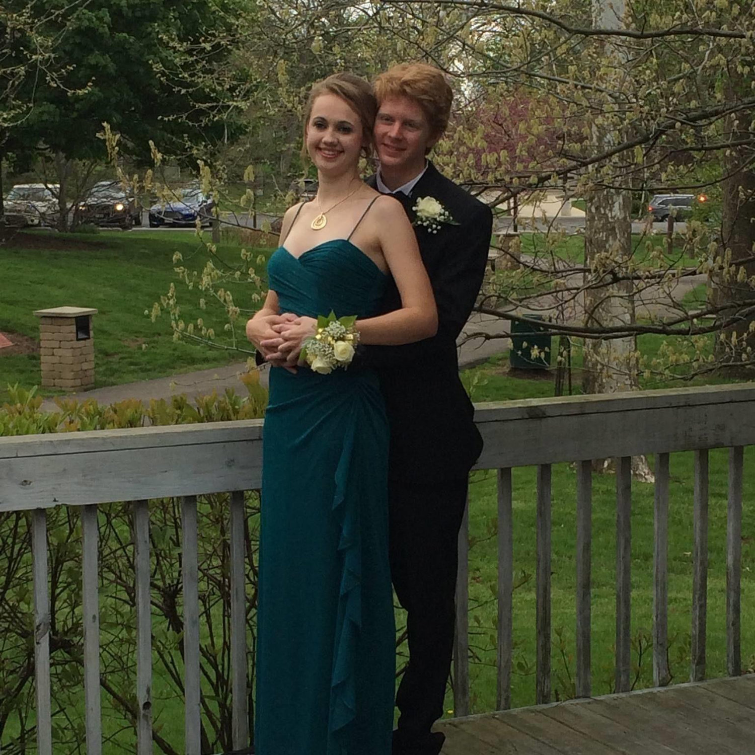 Attending Ursuline prom in 2014.