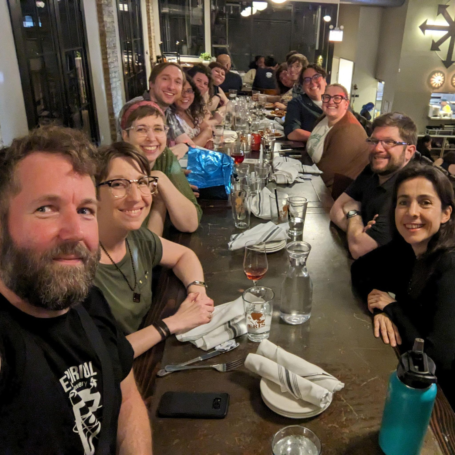 September 2023: Brian celebrates his birthday at Eris Brewery. He likes it so much that years later, he'll choose Eris for his wedding reception.