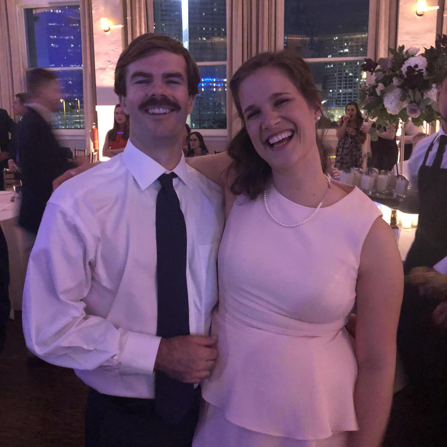 At a wedding of one of Katie's family friends. Torchy's in Dallas was pretty bomb. Also, it was our first trip out of state together.