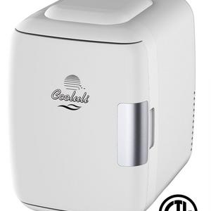 Cooluli Mini Fridge Electric Cooler and Warmer (4 Liter / 6 Can): AC/DC Portable Thermoelectric System w/ Exclusive On the Go USB Power Bank Option (White)