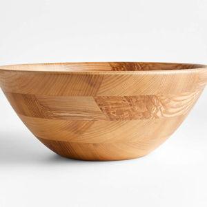Carson 14.75" Salad Serving Bowl- Ash Wood