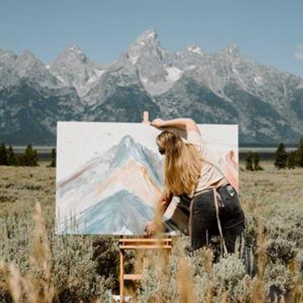 Custom Mountain Painting by Aspen Artist