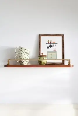 Amara Floating Wood Single Shelf 24"