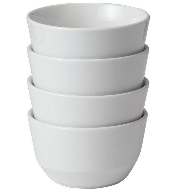 Libbey Austin 28-ounce Porcelain Soup Salad Bowl, Set of 4, White
