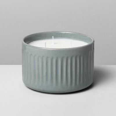 Blue Sagewood Fluted Ceramic Candle - Hearth & hand™ with Magnolia