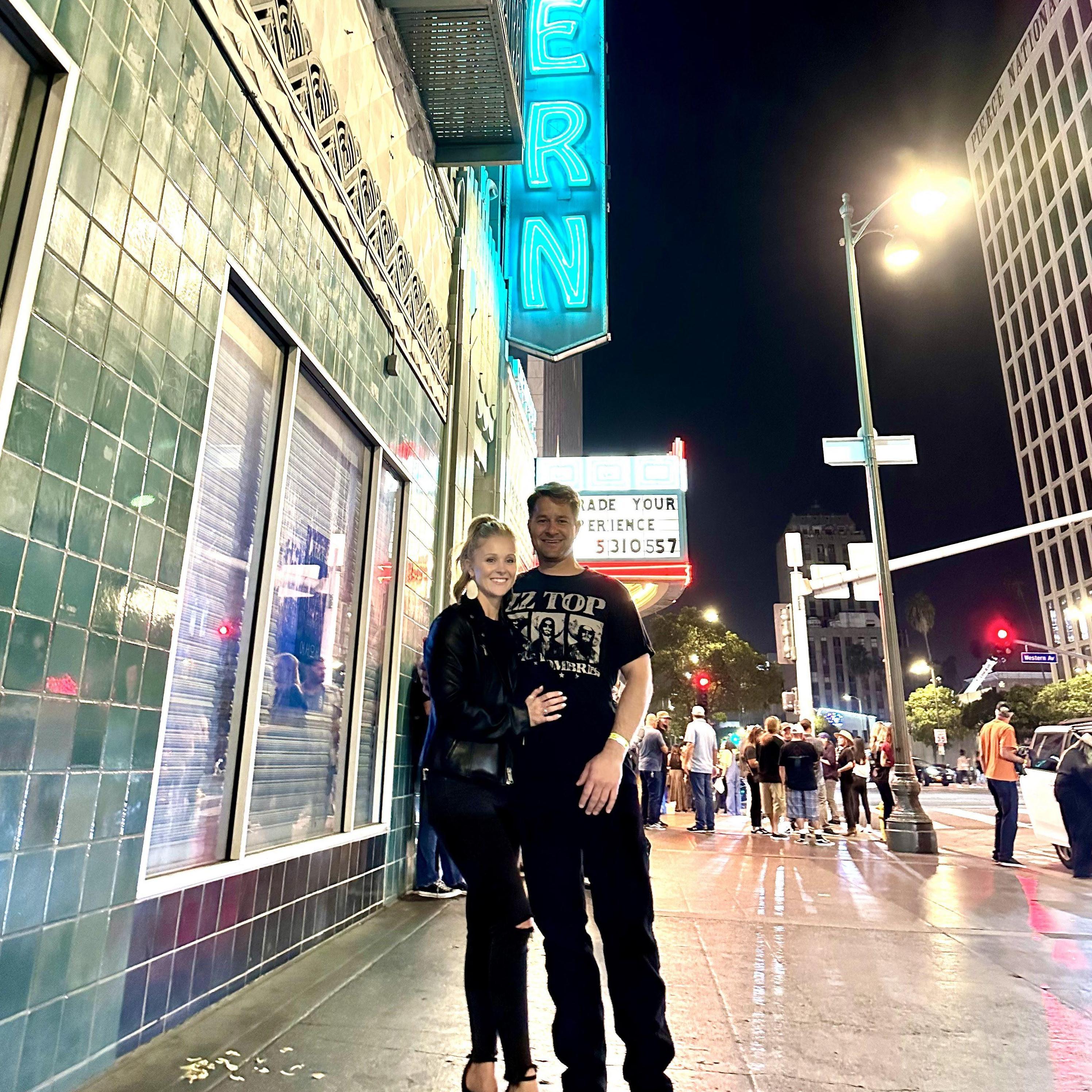 One of our first concerts, Marcus King in downtown LA