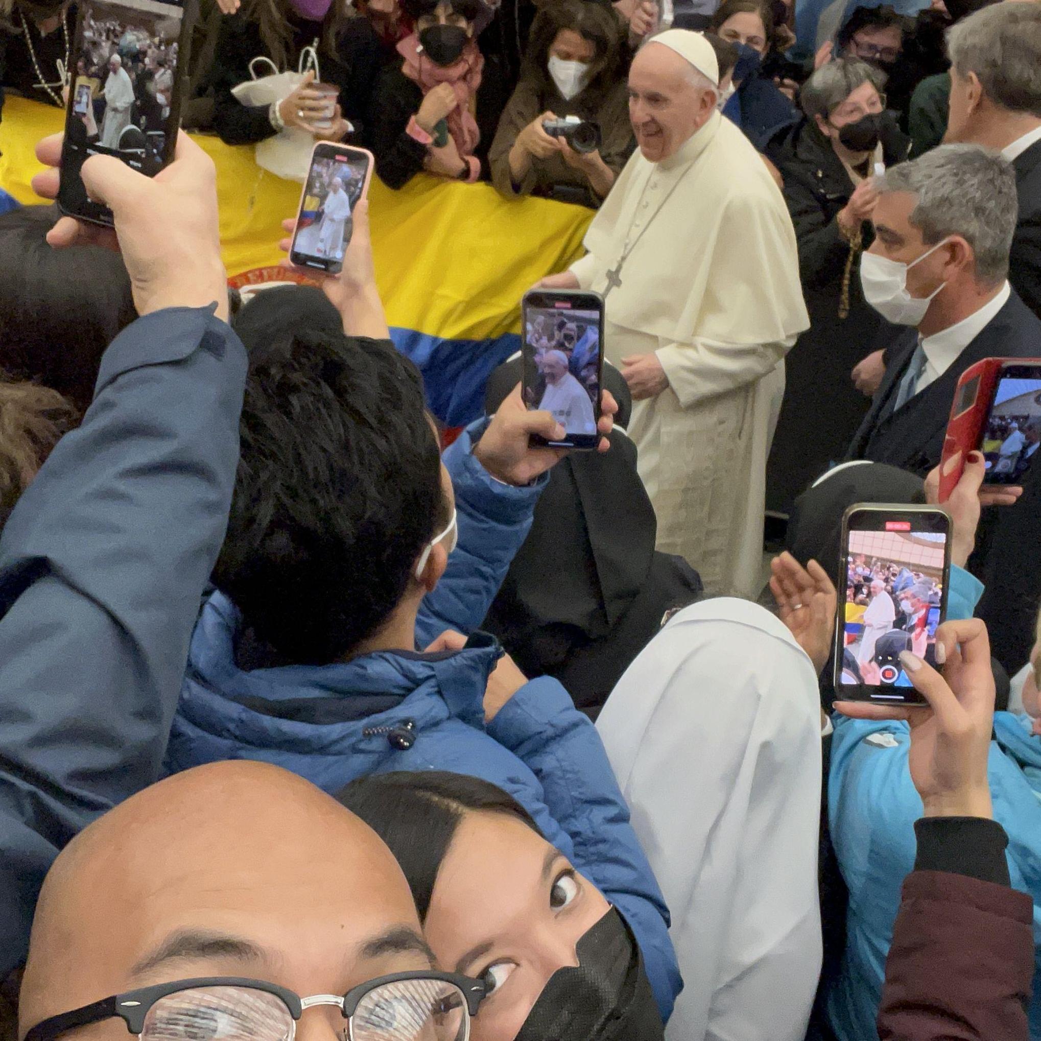 We saw the Pope! Vatican City. March 23, 2022