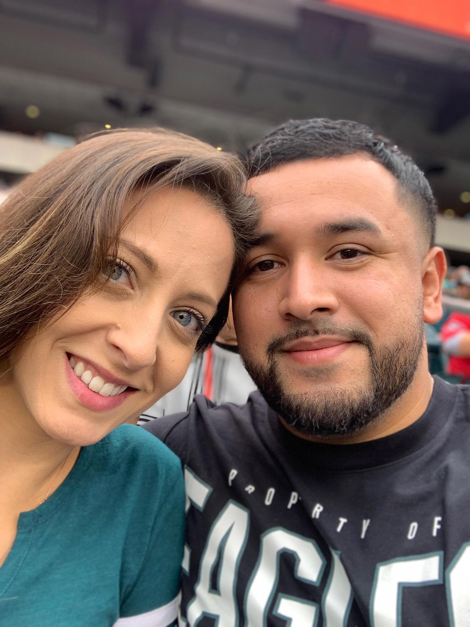 First Eagles game together! 🦅🏈