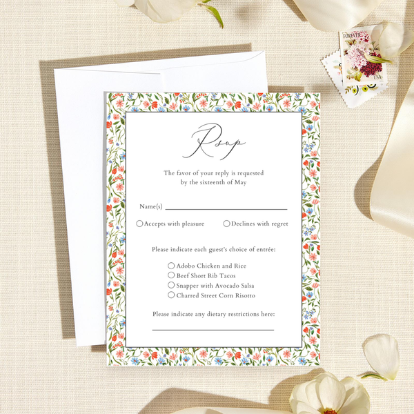 Ariella Landscape | Black | Zola Wedding Invitations