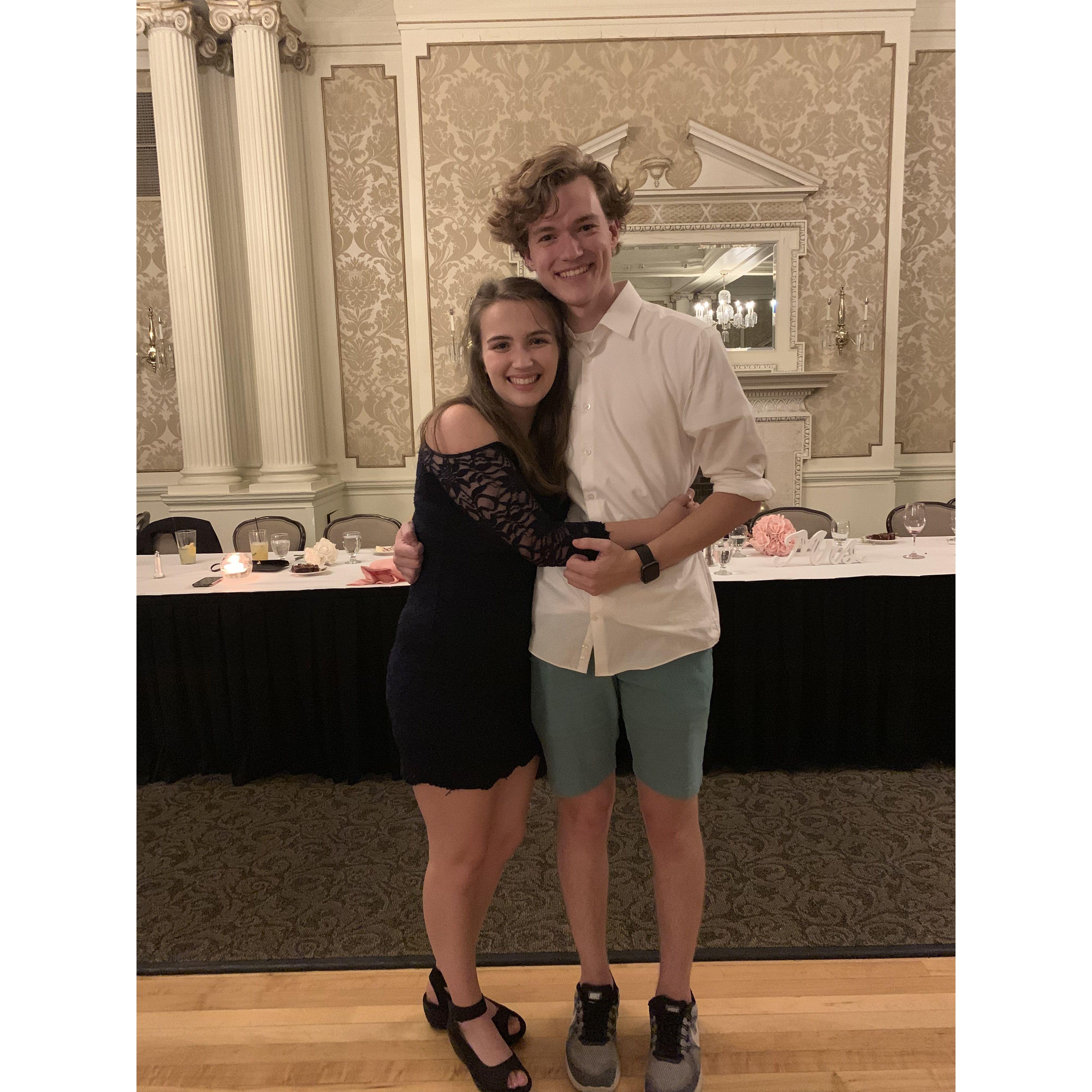At Anna's aunt's wedding (2019)