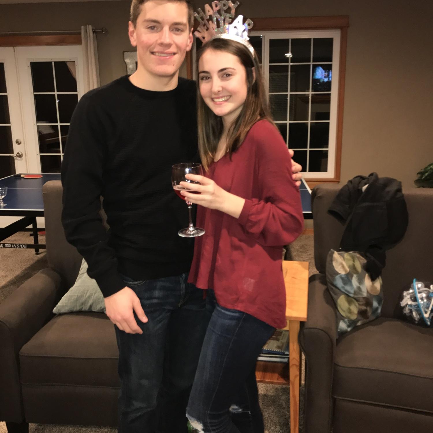 New Years Eve 2017, the first time we said "I love you"