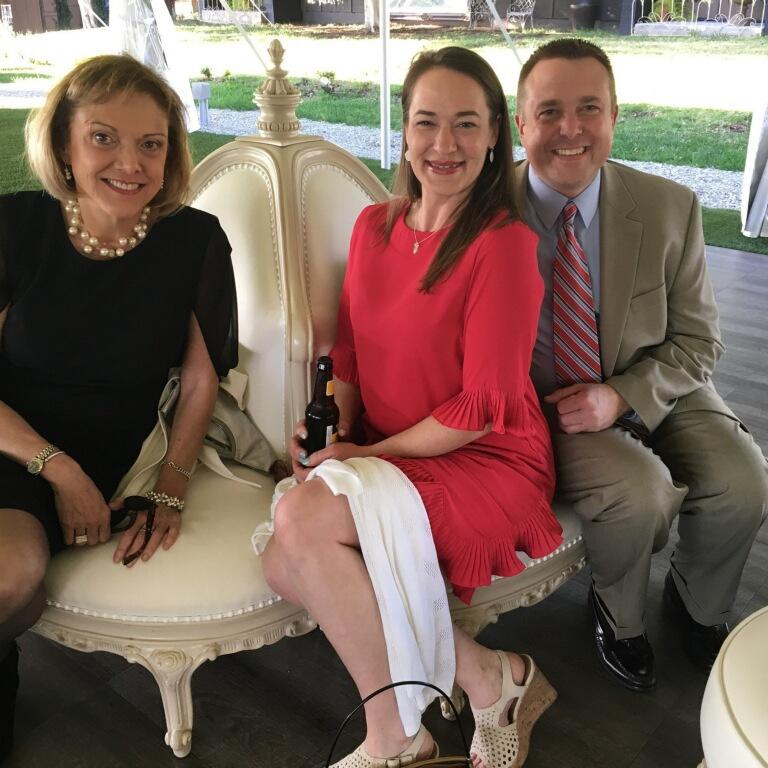 With Thad’s wonderful, beautiful Aunt Lynn at his cousin Lauren’s wedding to Bed in San Diego. We wish with all our hearts that Aunt Lynn could be with us to celebrate.