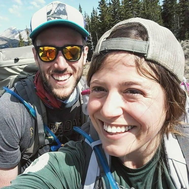 Stopping for a "backcountry chique" photo op on the Volcano Reef Trail Loop.