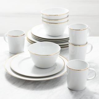 Maison Rim 16-Piece Dinnerware Set, Service for 4