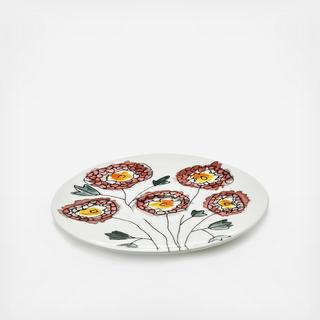 Midnight Flowers Anemone Saucer Cappuccino Cup by Marni, Set of 2