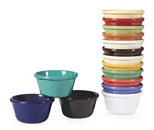 GET Enterprises RM-400-FG 4 oz. Ramekin, Break Resistant, Melamine, Rainforest Green (Pack of 12)