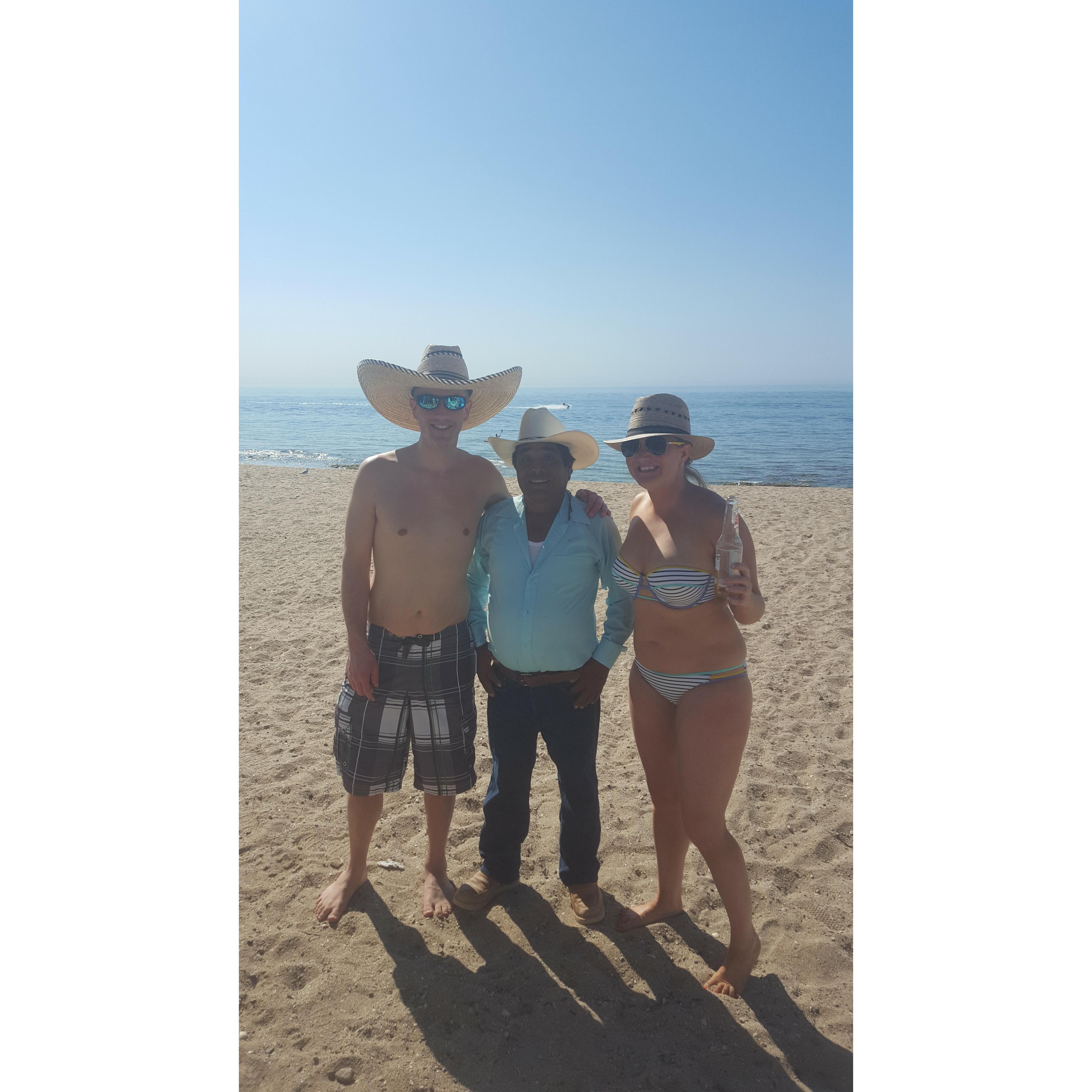 Our first international trip was to Puerto Penasco where we bought these amazing hats on the beach!