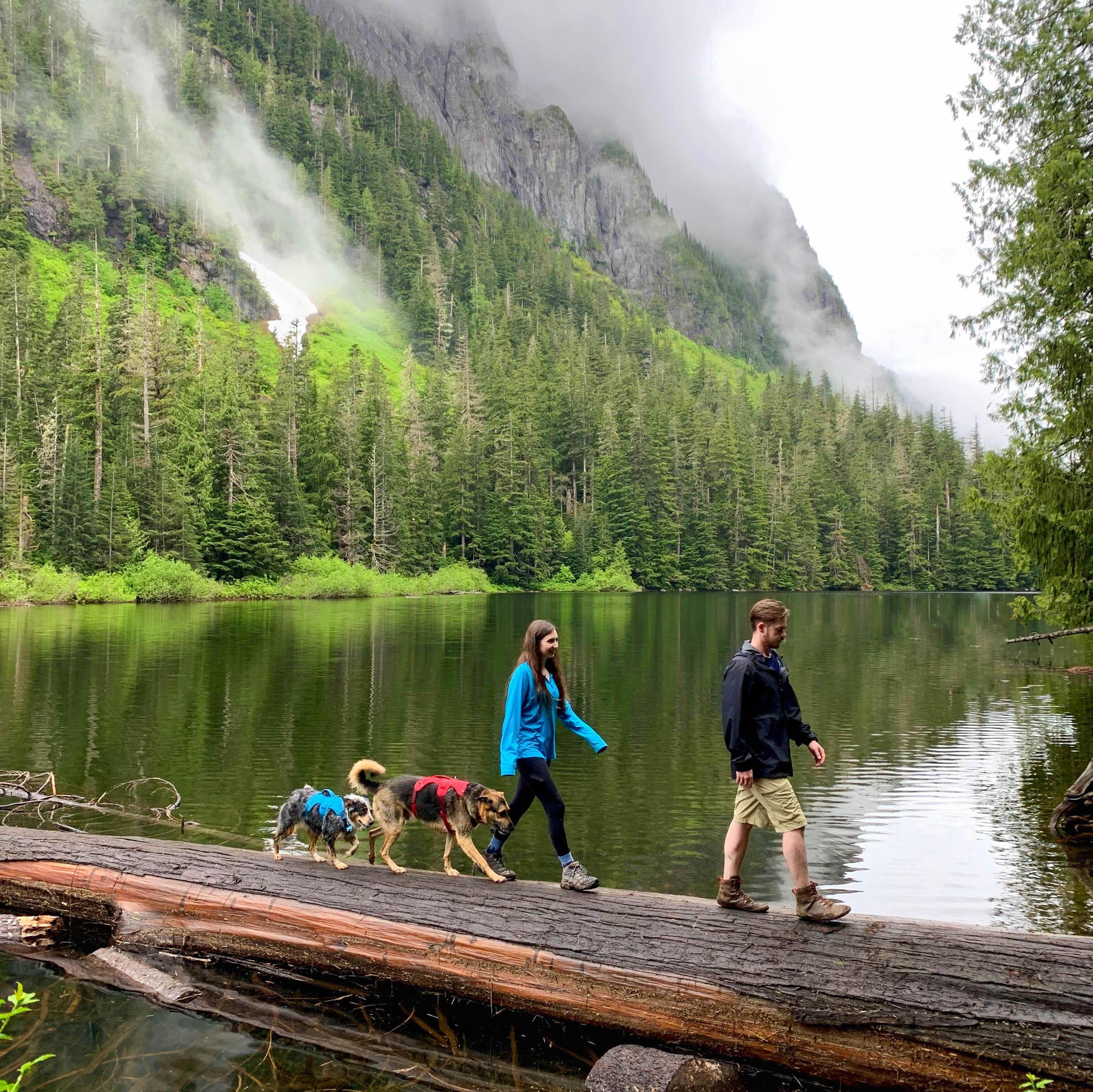 On a hike to Barclay Lake in Washington State