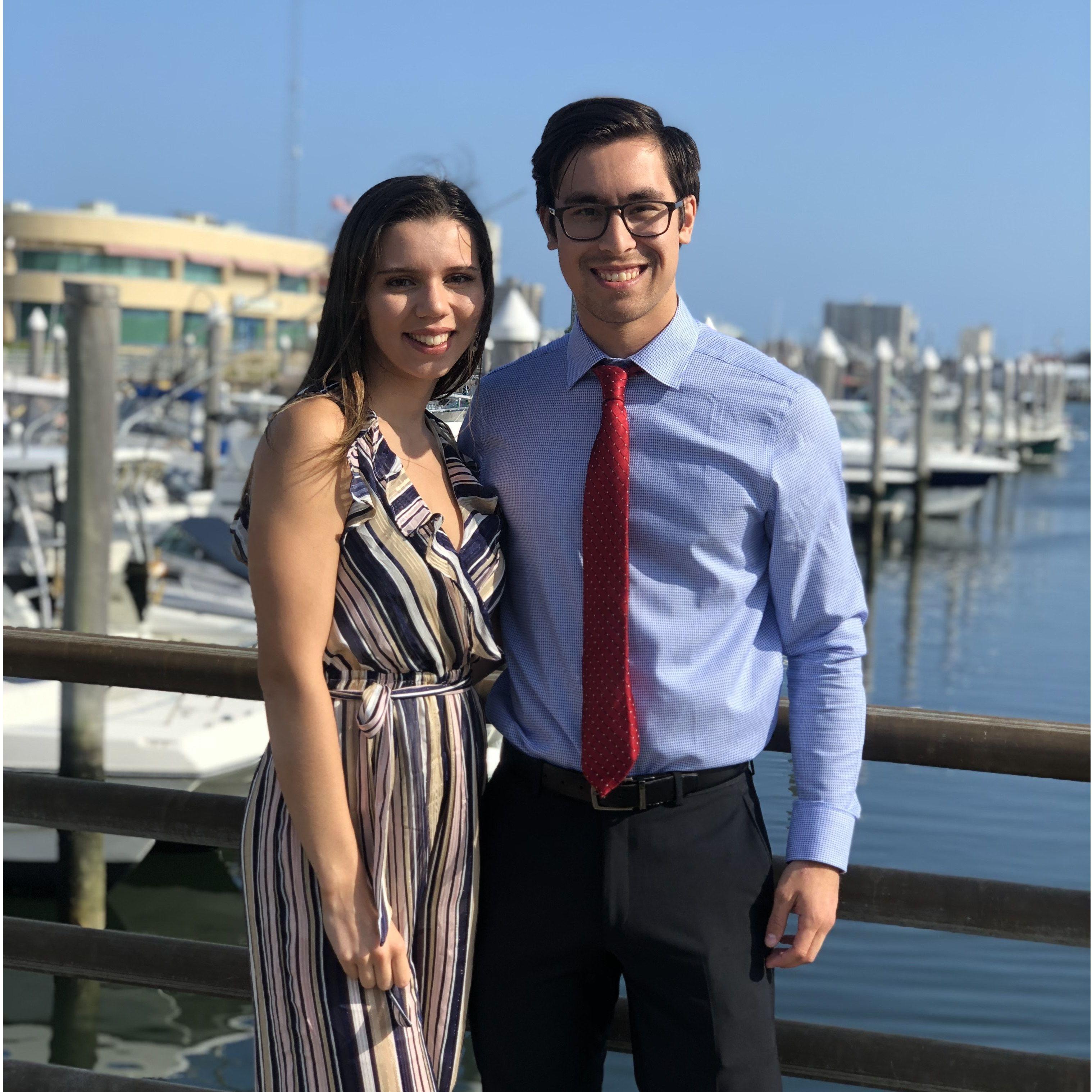 2019: Us both having big girl and boy jobs