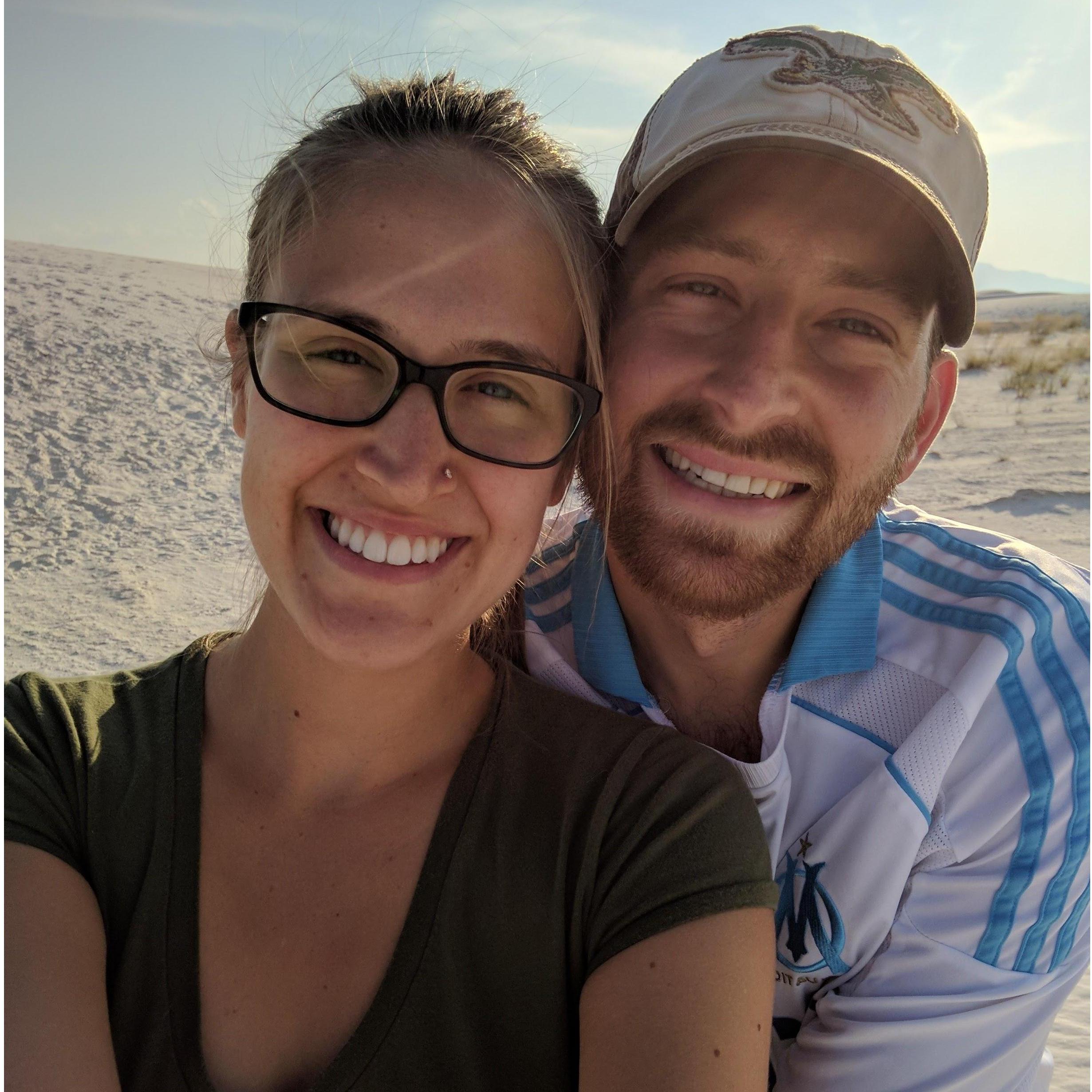 At White Sands National Park in New Mexico