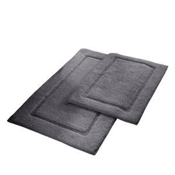 Modern Threads Solid-loop Charcoal Bathmats