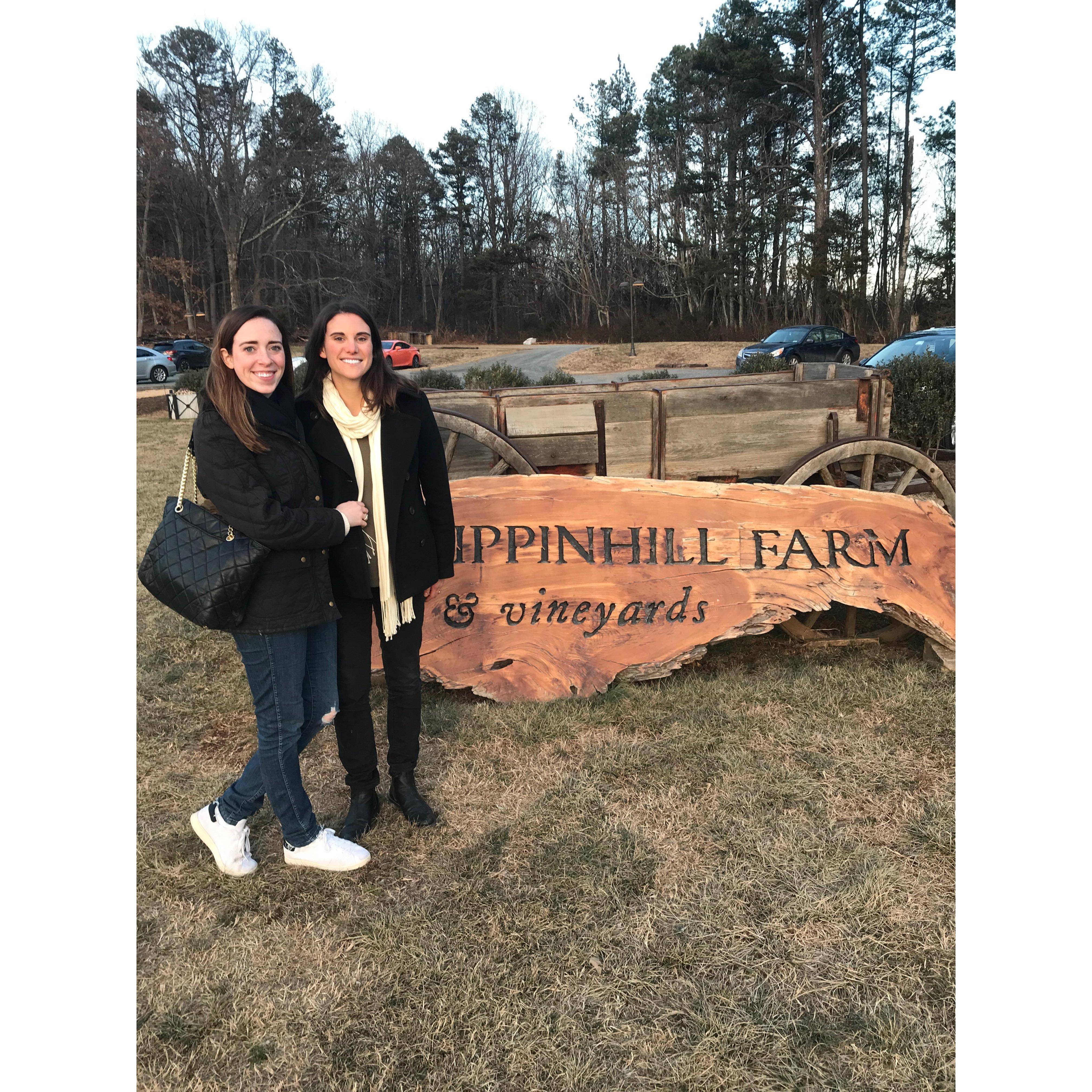 Reilly's first trip to Pippin Hill! The rest is history :) 2018