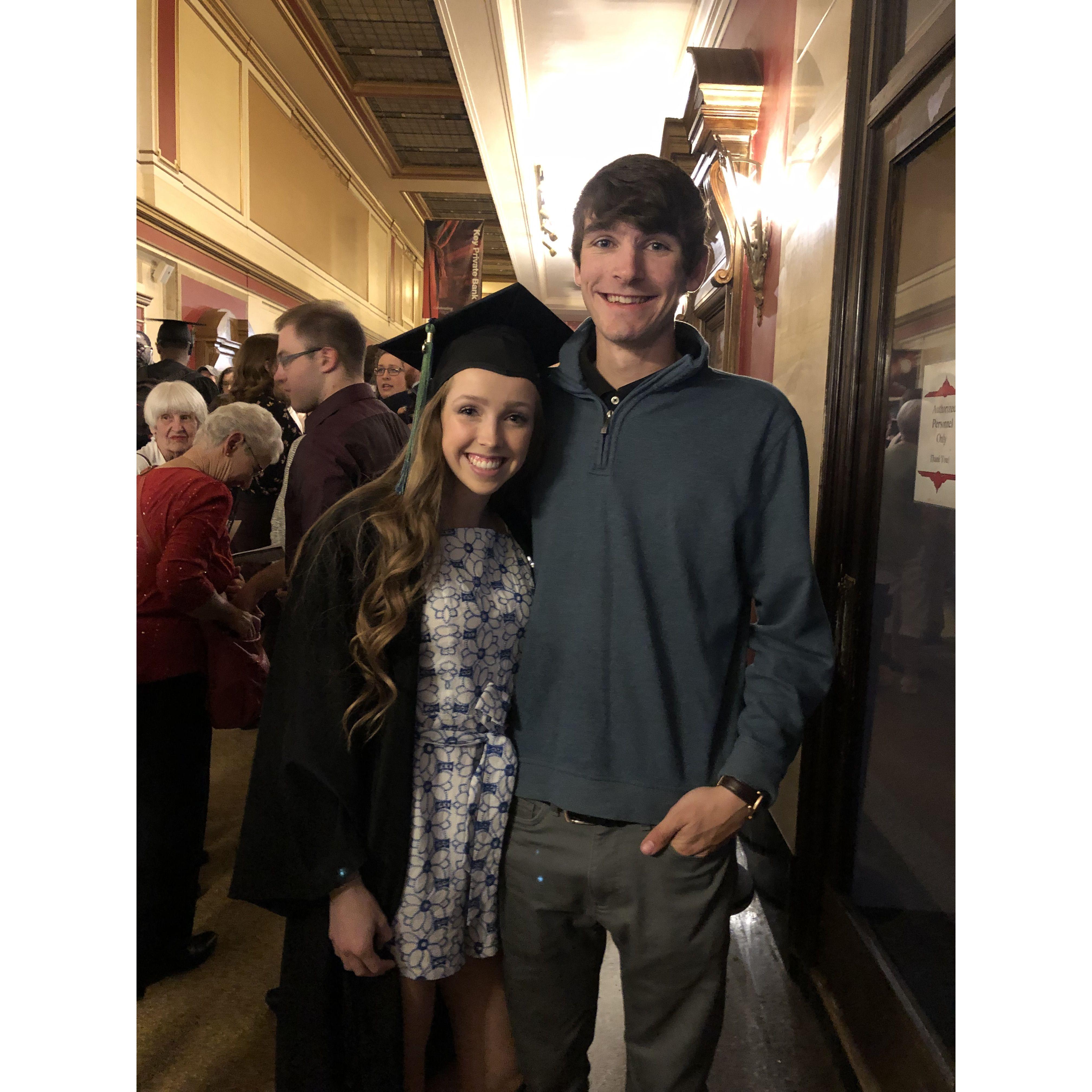 Mallory's college graduation.
