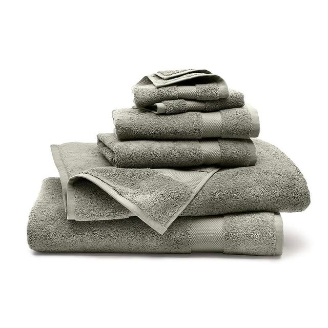 BOLL & BRANCH Plush Bath Sheet Set - Juniper - 6 Piece - Includes 2 Oversized Bath Sheets, 2 Hand Towels & 2 Washcloths - 100% Organic Cotton - Ultra Soft & Luxurious - Quick Absorbing